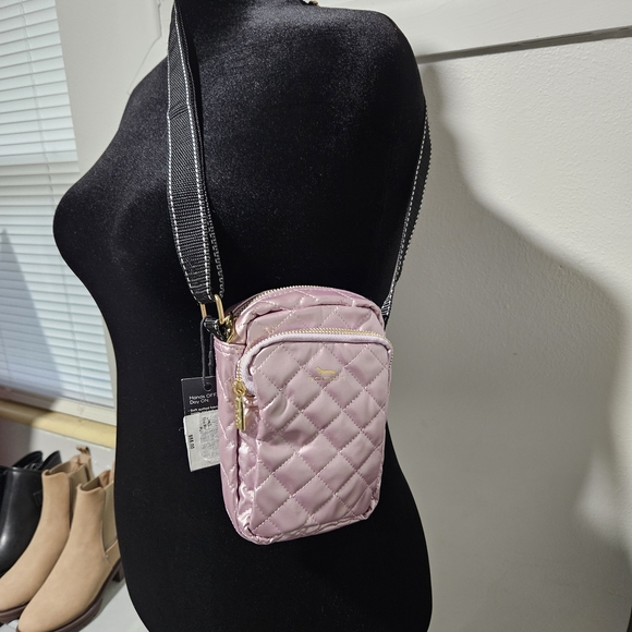 Scout Light Pink Quilted Crossbody Bag - Picture 1 of 6